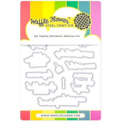 Waffle Flower Matching Die - Hey Cupcake Sentiments